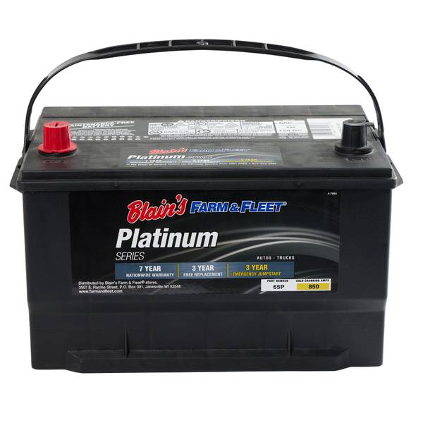 Blain's Farm & Fleet 7Year Platinum Automotive Battery, 65 65P