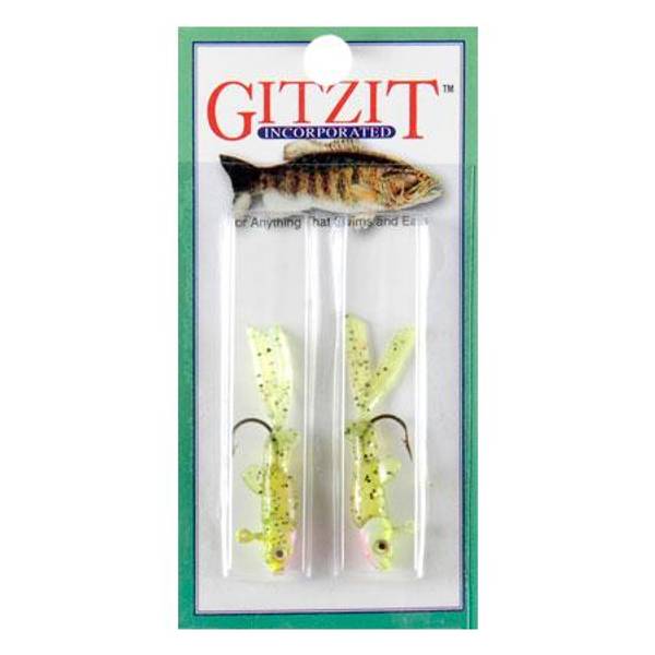 Gitzit Chartreuse Little Tough Guy Fishing Lures G17163 Blain's