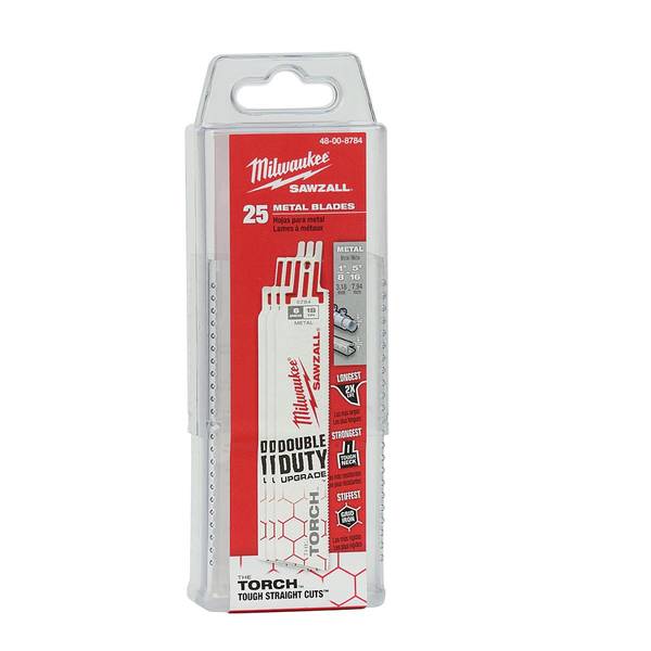 Milwaukee 25Pack 6" 18 TPI The Torch SAWZALL Blades 48008784