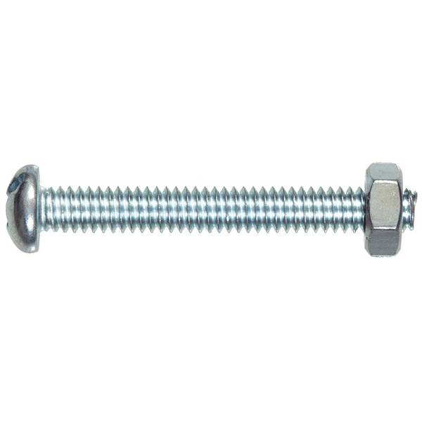 Hillman Round Head Machine Screw with Nut 7722 Blain's Farm & Fleet