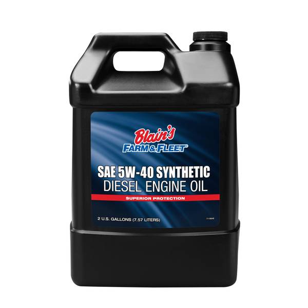 Blain's Farm & Fleet 2 Gallon 5W-40 Synthetic Diesel Engine Oil