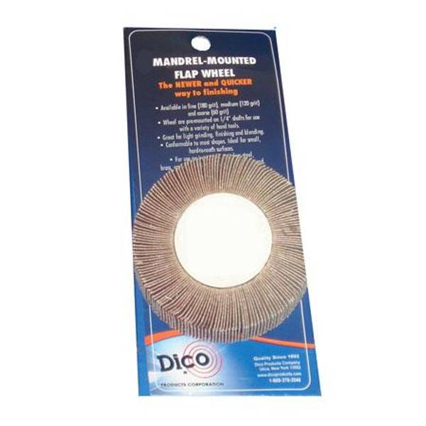Dico Mandrel Mounted 80 Grit Flap Wheel 7600266 Blain's Farm & Fleet