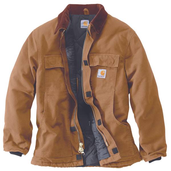 Carhartt Men's Duck Traditional Arctic QuiltLined Jacket 106674BRN