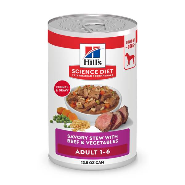 Hill's Science Diet Savory Stew with Beef & Vegetables Canned Dog Food