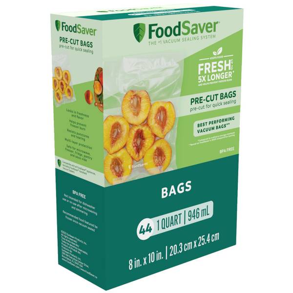 FoodSaver Quart Size Vacuum Sealer Bags, 44Count 2159417 Blain's