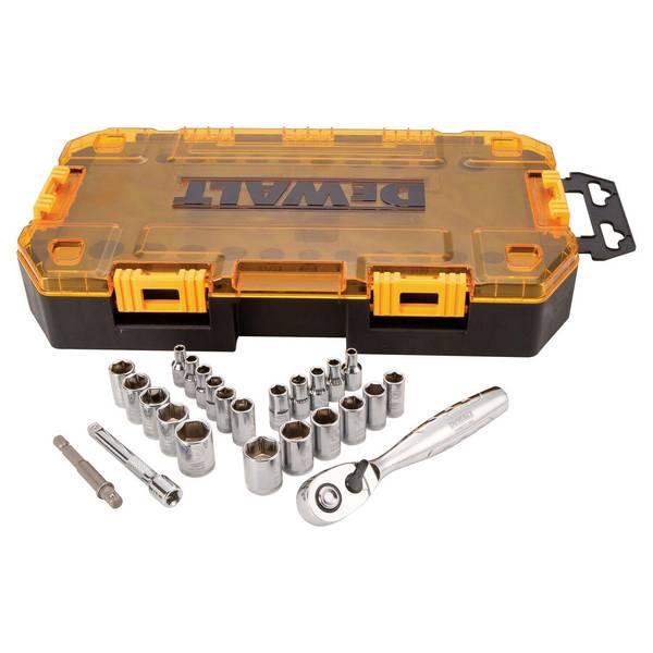 DEWALT 1/4" Drive Socket Set Tough Box Tool Kit DWMT73805 Blain's