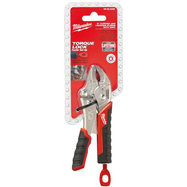 Milwaukee 5" Curved Jaw Locking Pliers 48223405 Blain's Farm & Fleet