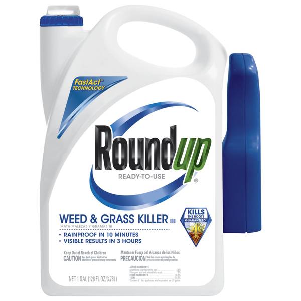 Roundup 1 Gallon ReadyToUse Weed & Grass Killer III with Trigger