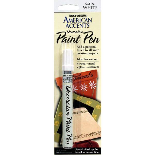 RustOleum White American Accents Decorative Paint Pen 215153 Blain