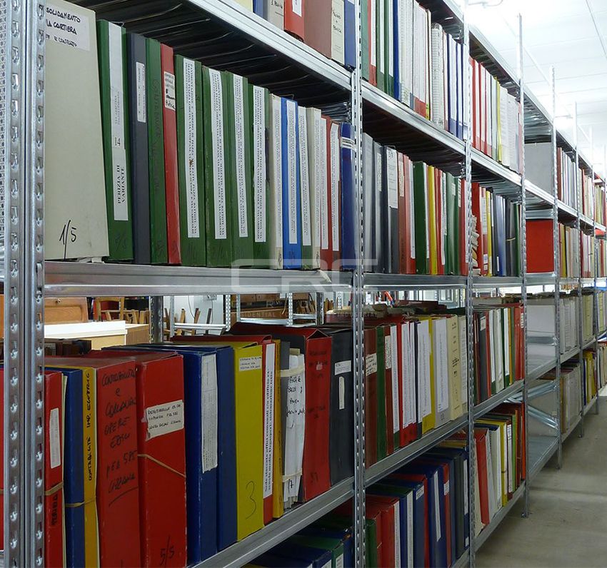Metalsistem S123 galvanised shelving for archives CRC Malta Shop