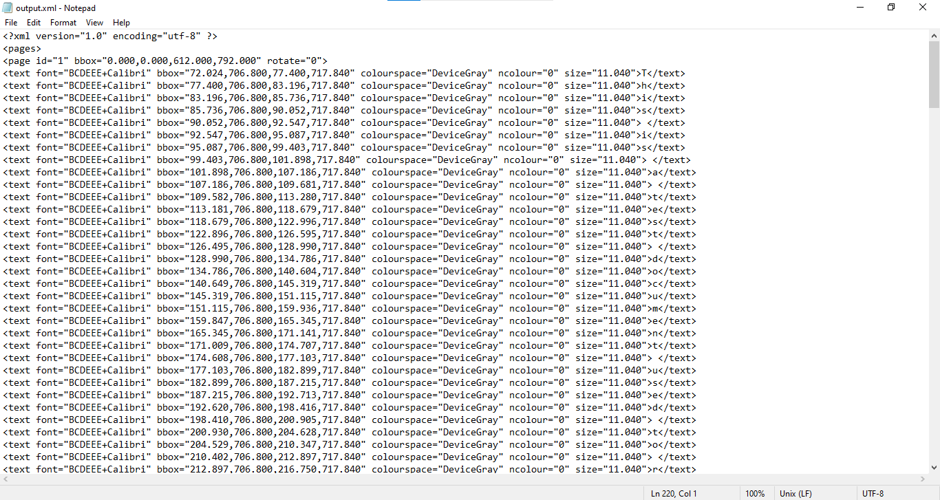 pdfminer.six Convert PDF to HTML/XML in Python