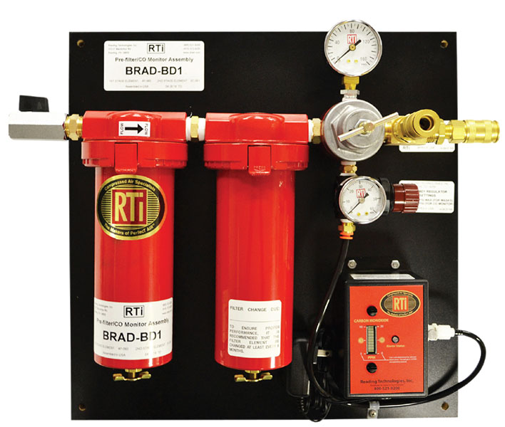 Item BRADBD1, Prefilter Breathing Air Filtration On Reading Technologies, Inc.