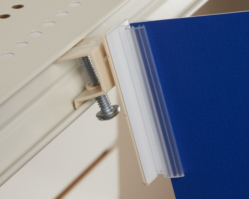 Channel Mount Gripper Sign Holder On Kinter (K International, Inc.)