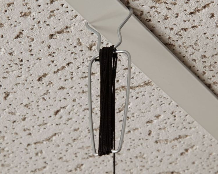 Part 107056, White Color Metal Squeeze Clip & Cord On Kinter (K