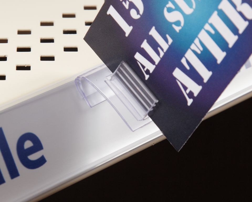 Part 108101, Info Strip Hinged Gripper Flag Sign Holder On Kinter (K