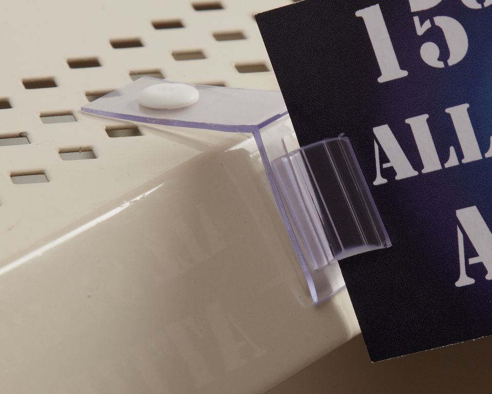 Part 108104, Perf Shelf Gripper Flag Sign Holder On Kinter (K