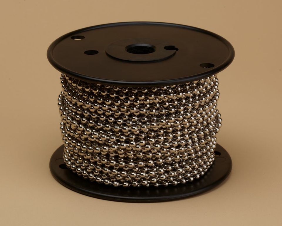 Part 104015, 0.175" Ball Diameter and 100' Spool Length Beaded Chain