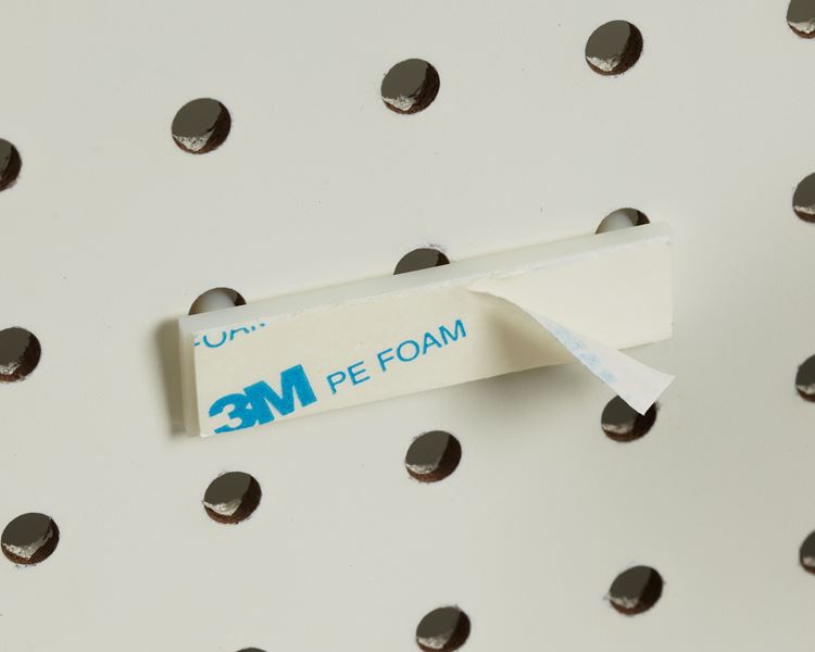 Part 108510, Pegboard/Slatwall Adapter, 2 Prongs, With Adhesive