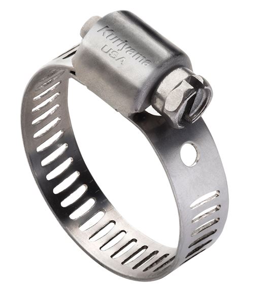 KuriClamp™ Mini Worm Gear Clamp Stainless Steel Band & Housing with