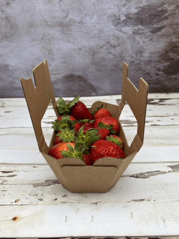 340g Cardboard Clamshell Wellington Produce Packaging