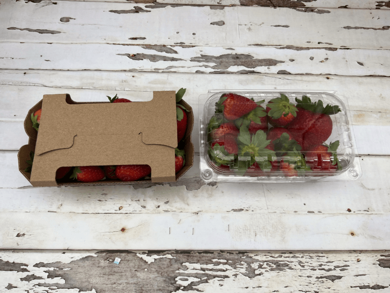 340g Cardboard Clamshell Wellington Produce Packaging