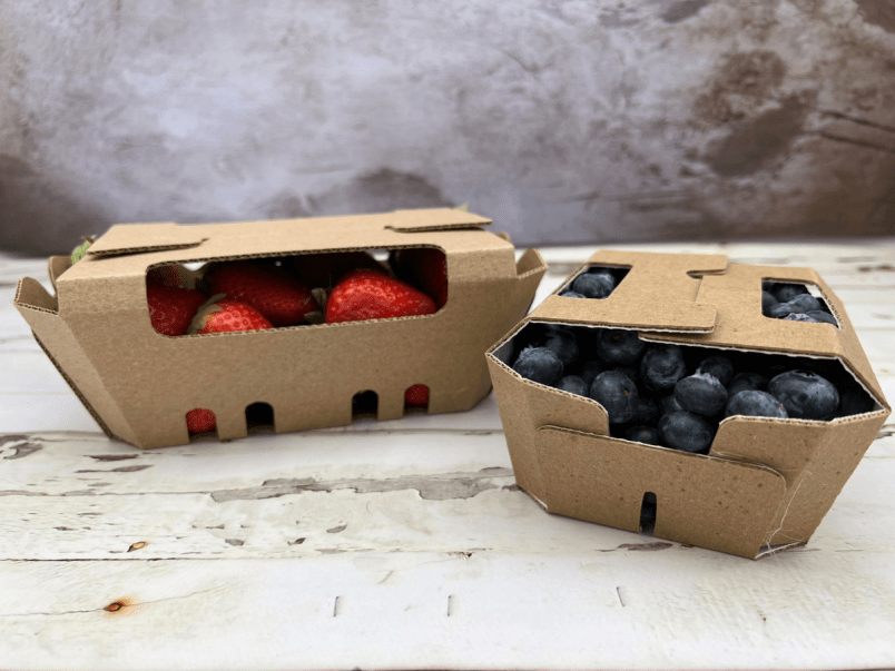 Pint Cardboard Clamshell Wellington Produce Packaging