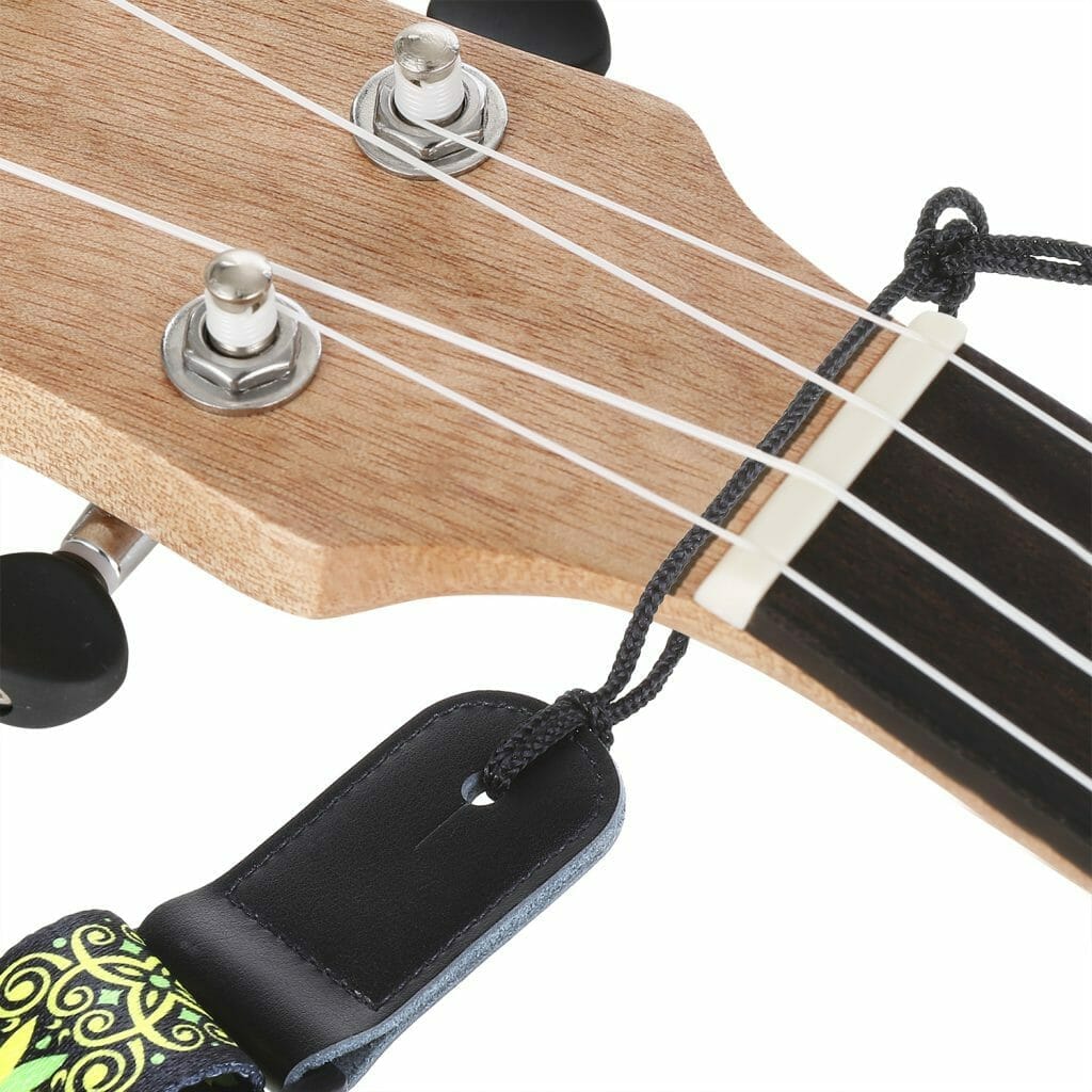 Genuine Leather Ends Ukulele Strap Adjustable In Various Length Ukulele