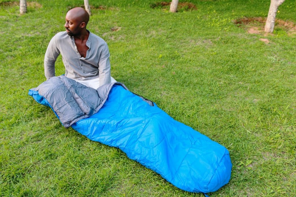 BOS Portable Ultralight Camping Sleeping Bag with Compression Sack for