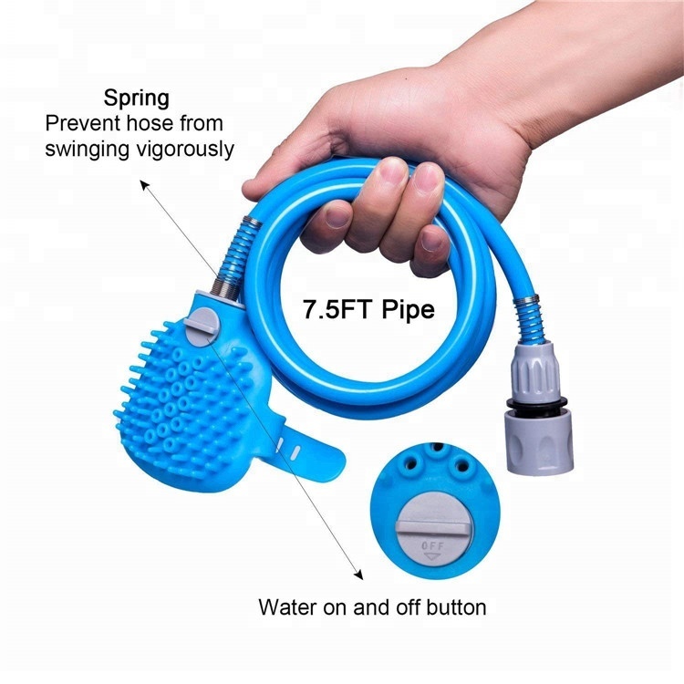 Pet Dog Shower Sprayer Kit High Powered Hand Held For Indoor And