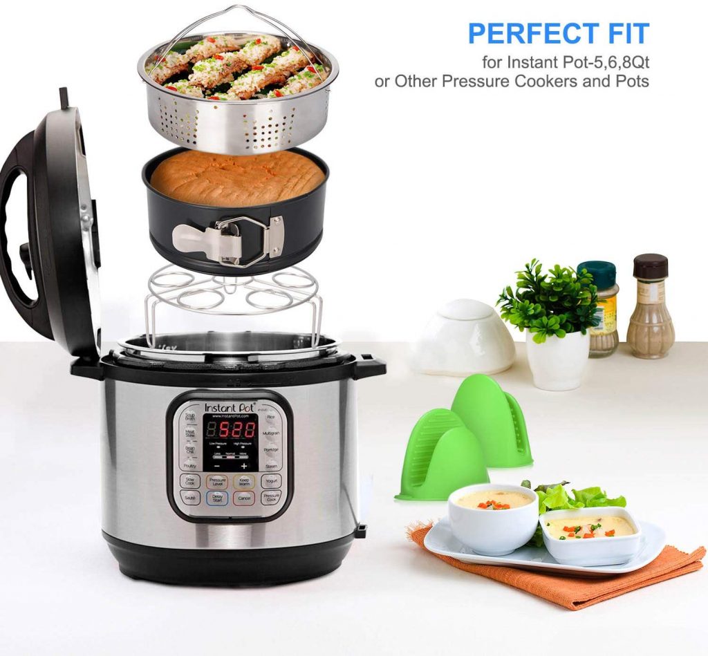 Instant Pot accessories Steamer Basket, Egg Steamer Rack, Non Stick