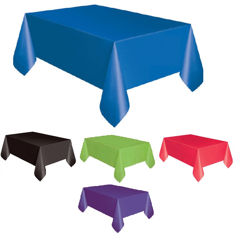 Blue Plastic Disposable Tablecloths Product Testing Group