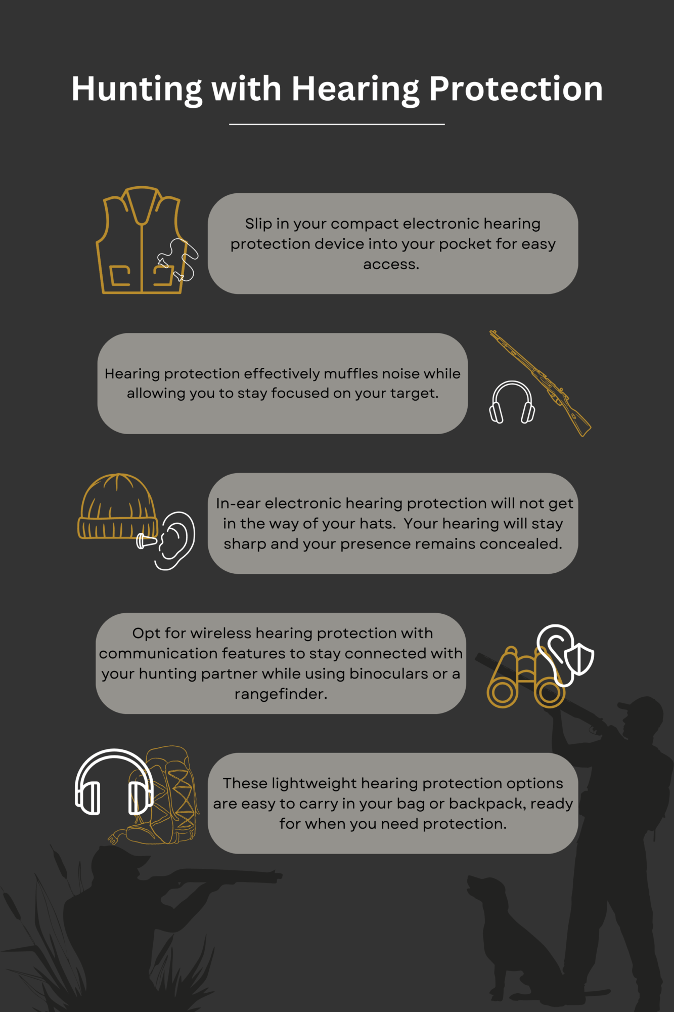 Hunting With Hearing Protection Pro Ears Hearing Protection Made in