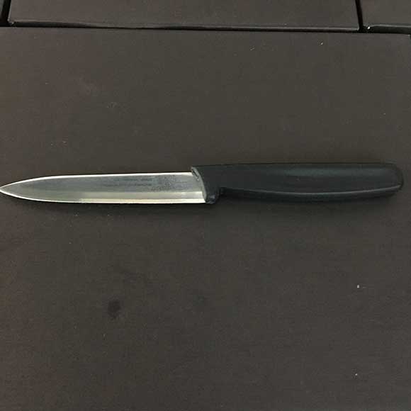 Paring Knife Textured Grip Handle Pro Edge Paper