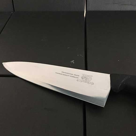 8" Chef Knife Textured Grip Handle Pro Edge Paper