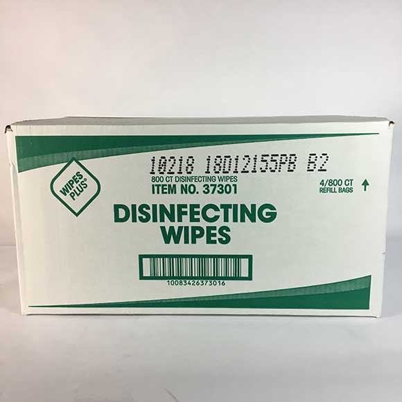 WipesPlus Disinfecting Surface Wipes Refill Bags (800ct.) 4/Case