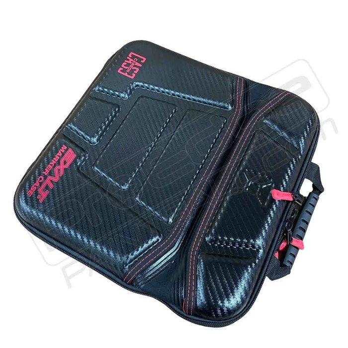Exalt Carbon Paintball Gun Case Red Carbon — Pro Edge Paintball