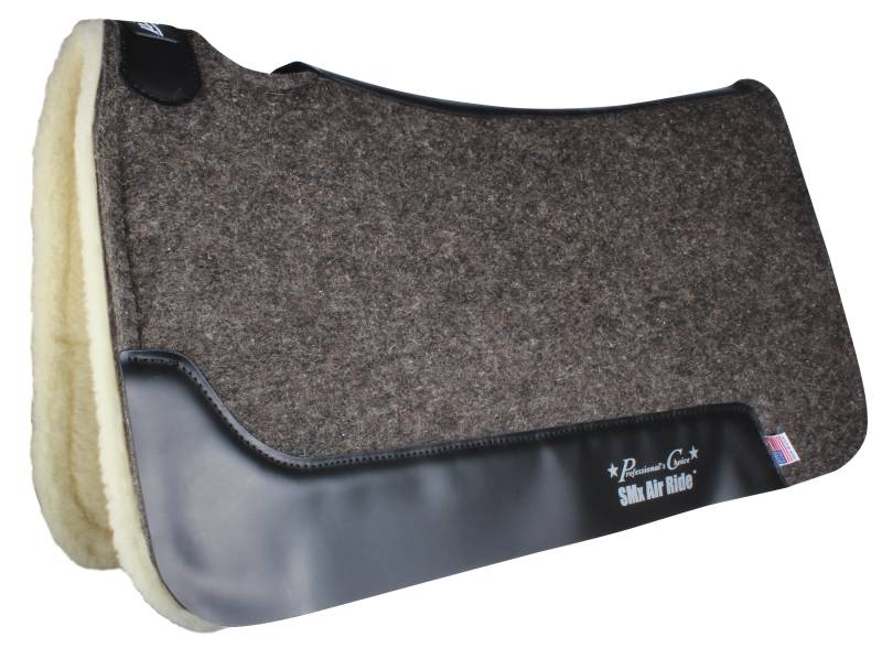 Cowboy Felt Air Ride Saddle Pad Merino Wool Bottom