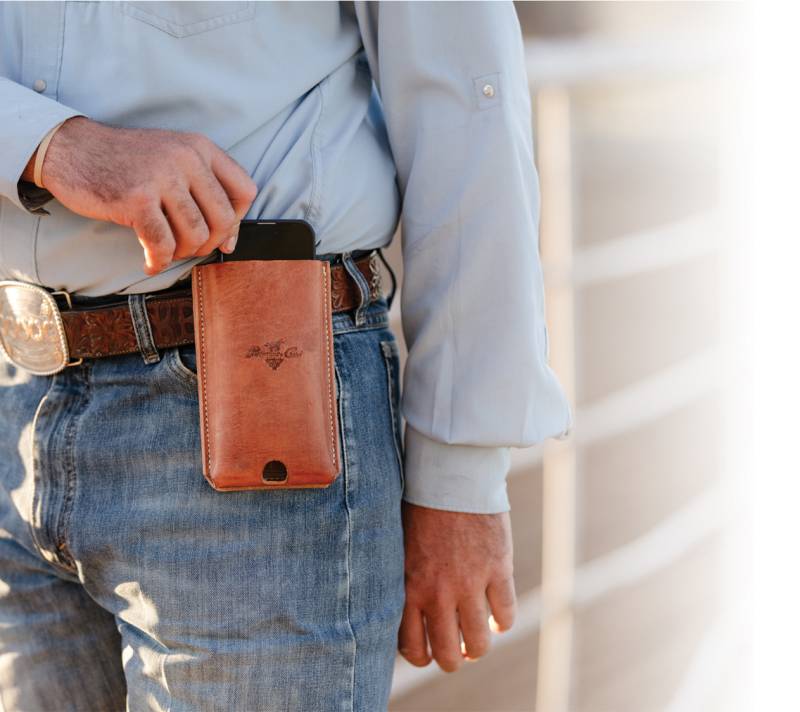 Belt Clip Leather Cell Phone Case