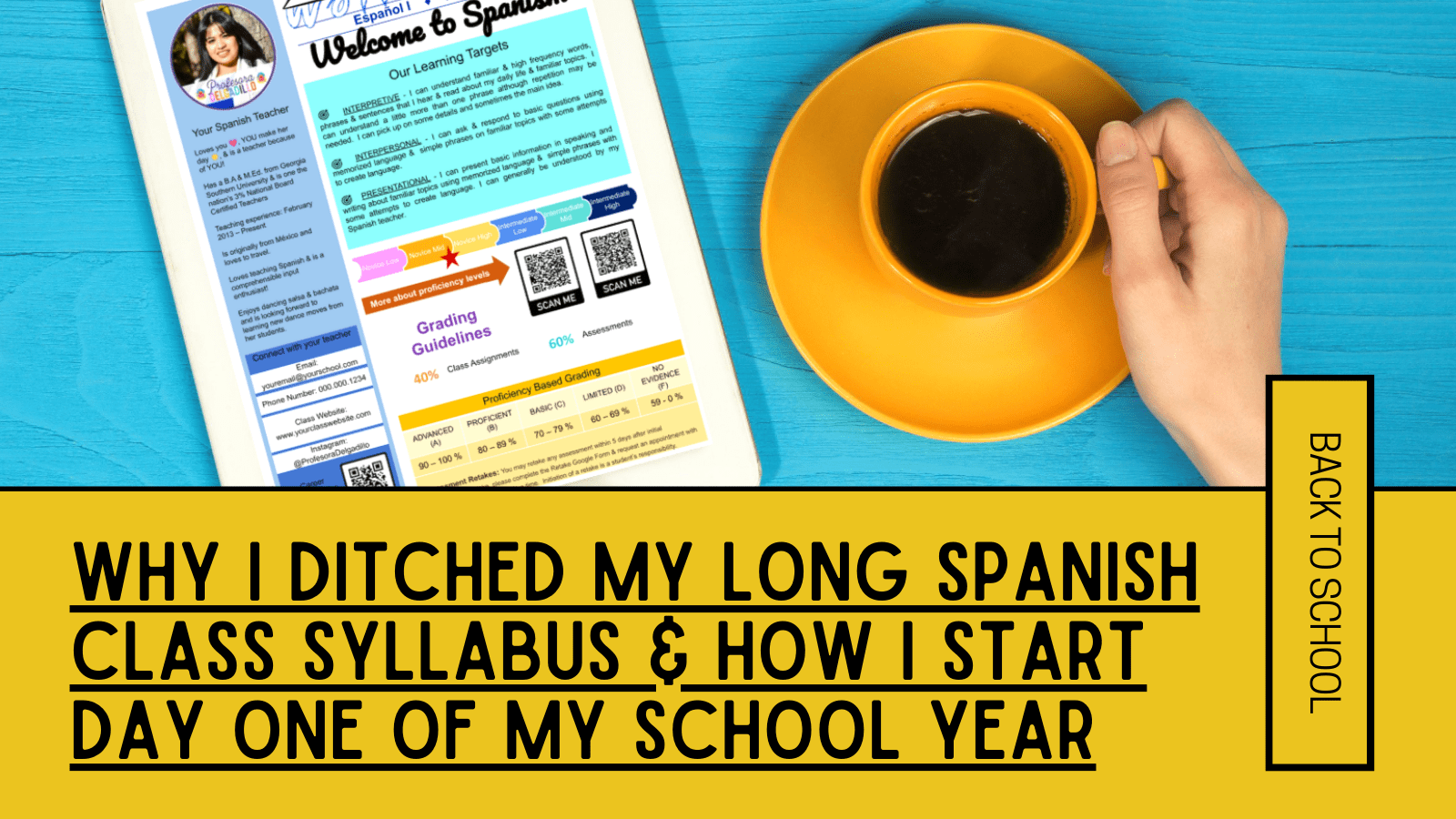 Why I Ditched My Long Spanish Class Syllabus & How I Started Day One of