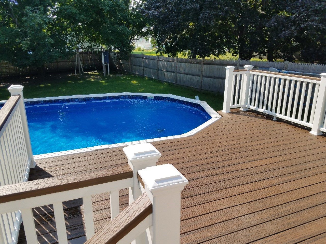 Methuen MA Trex Transcend Build Around AboveGround Pool Professional