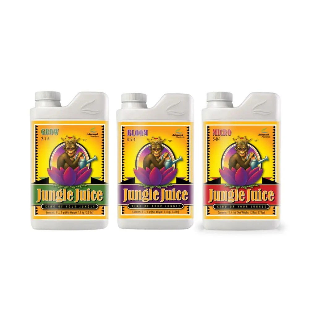 3pack Advanced Nutrients Jungle Juice, Micro,Grow & Blom 1L