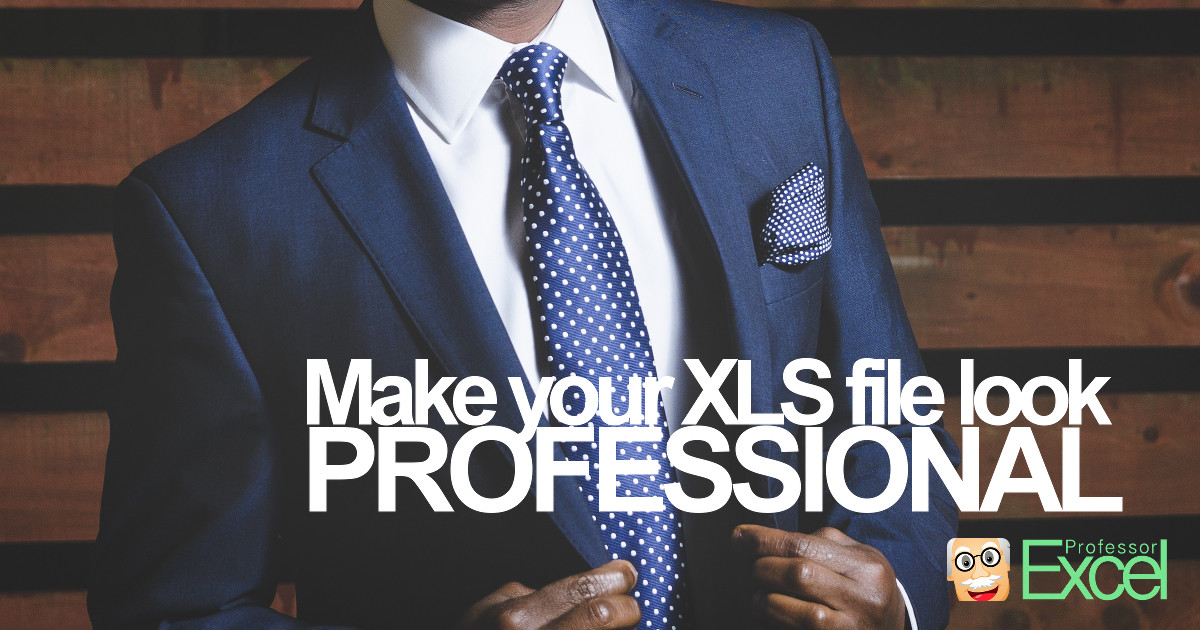 How To Make An Excel Look Professional at Susan Bailey blog