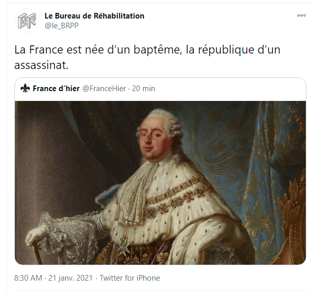 21 Janvier 1793 Assassinat de la France. US Arriver au pouvoir par le vol, la triche, la