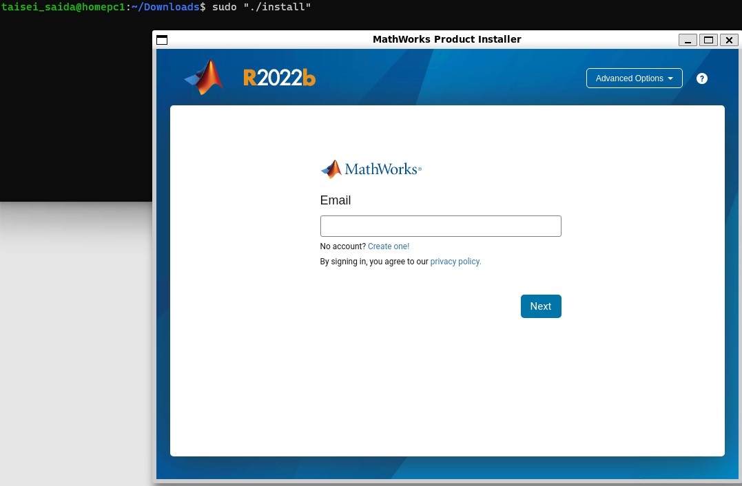 How to install matlab on wsl2 Taisei Saida