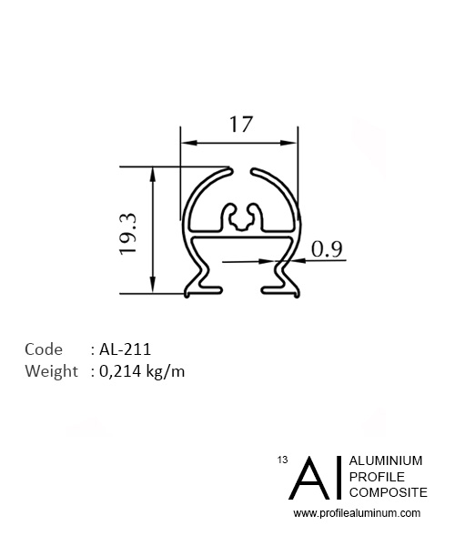 SHOWER CABIN PROFILES ALUMINIUM PROFILE