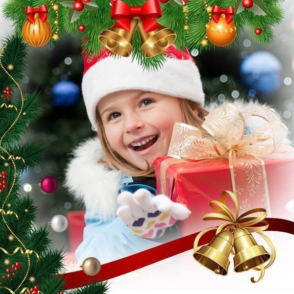 Merry CHRISTMAS Frame for Profile Picture Profile Picture Frames for