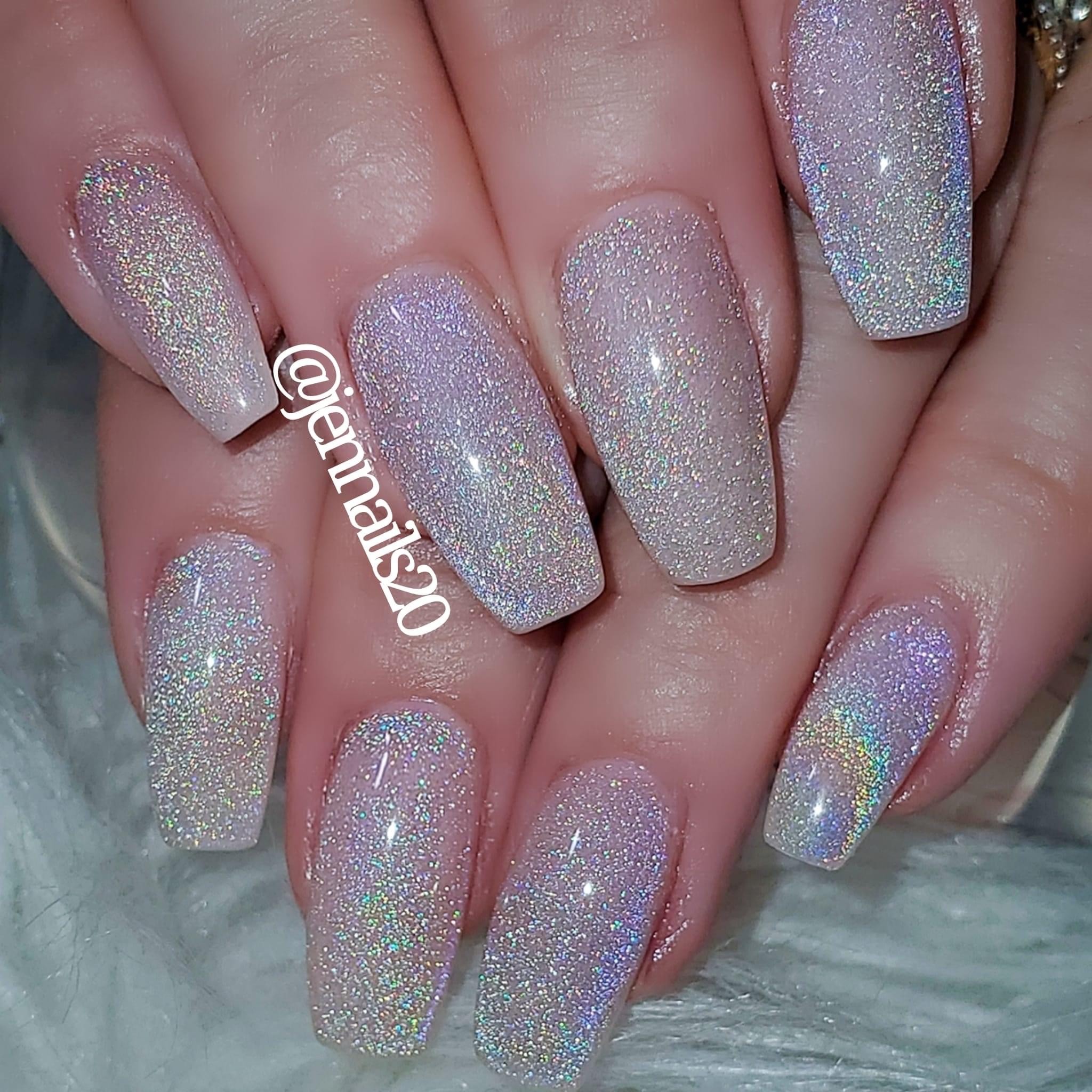 Holographic Cats Eye gel polish Profiles Backstage