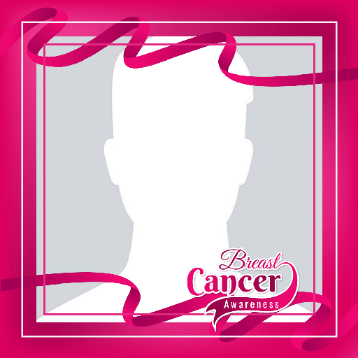 Pink Ribbon Profile Picture Frame For Breast Cancer Awareness