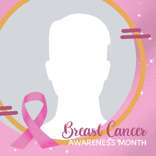 Pink Ribbon Profile Picture Frame For Breast Cancer Awareness