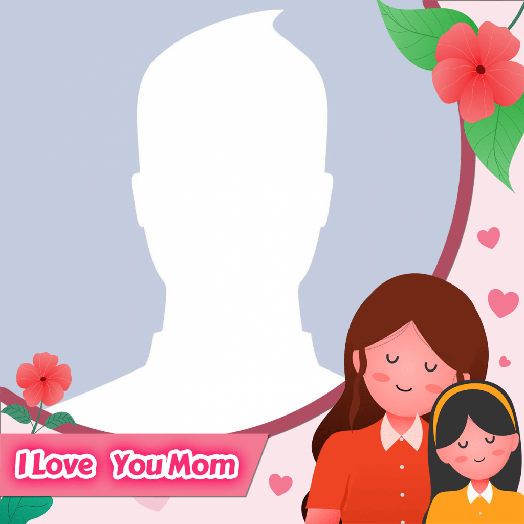 I Love You Mom Profile Picture Frame